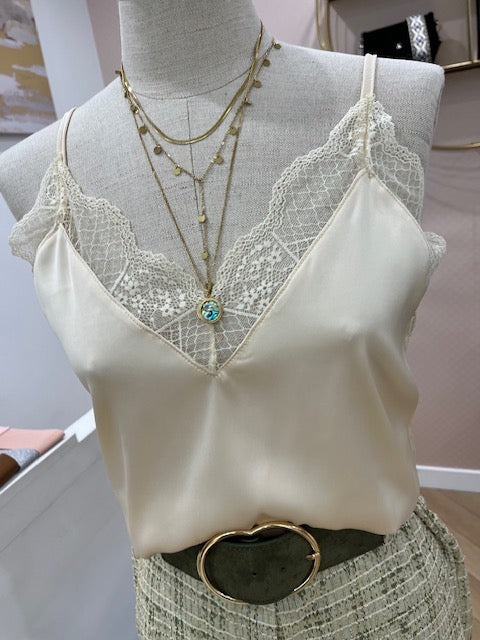 Top Adelima Écru