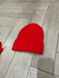 Bonnet Nais alpaga rouge