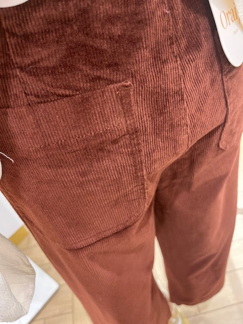 Pantalon Victorine Velours Camel