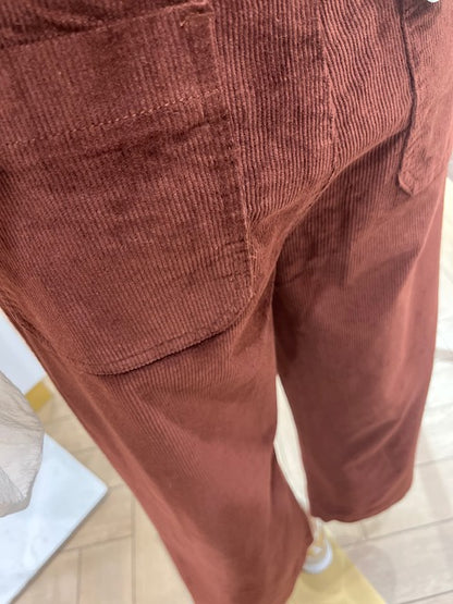 Pantalon Victorine Velours Camel