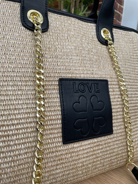 Cabas Love Noir