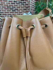 Sac seau Palma camel