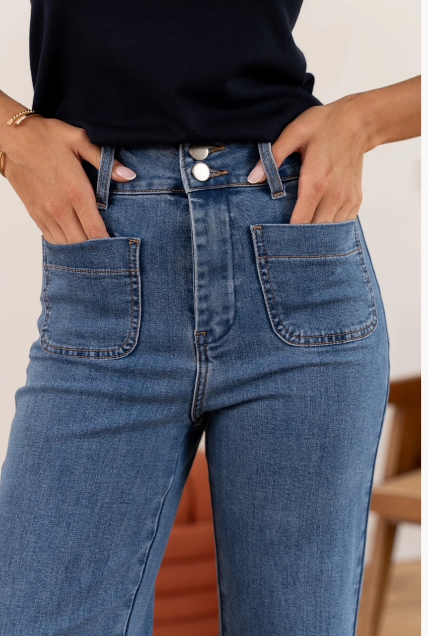 Jean Elenette Denim Stone