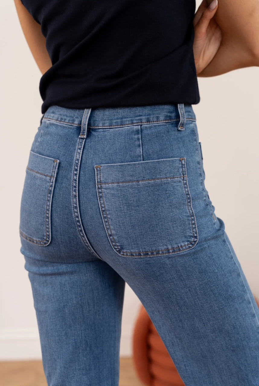 Jean Elenette Denim Stone