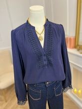 Charger l&#39;image dans la galerie, BLOUSE ARIANNA NAVY
