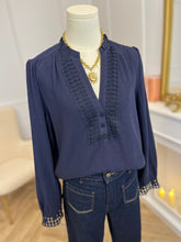 Charger l&#39;image dans la galerie, BLOUSE ARIANNA NAVY
