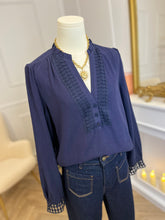 Charger l&#39;image dans la galerie, BLOUSE ARIANNA NAVY
