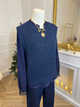 Charger l&#39;image dans la galerie, Pull sans manches Luisa navy
