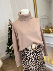 Pull Col roulé Willow Taupe