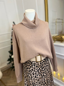 Pull Col roulé Willow Taupe