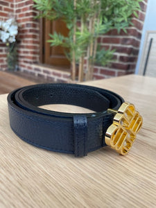 Ceinture Mélodie marine grainé