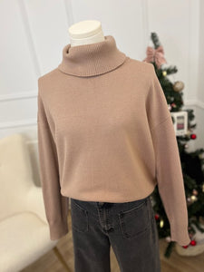 Pull Col roulé Willow Taupe