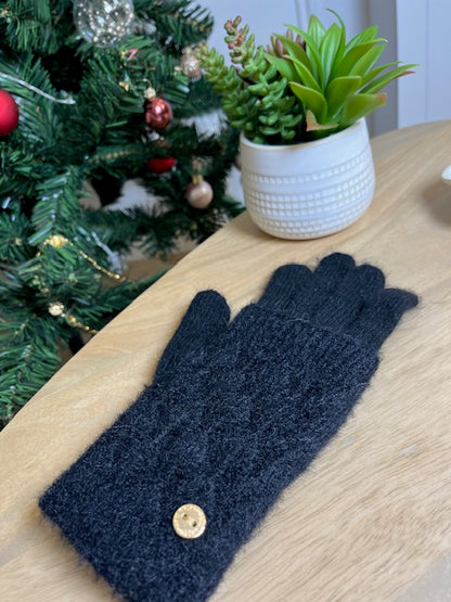 Gants Mitaines Noirs