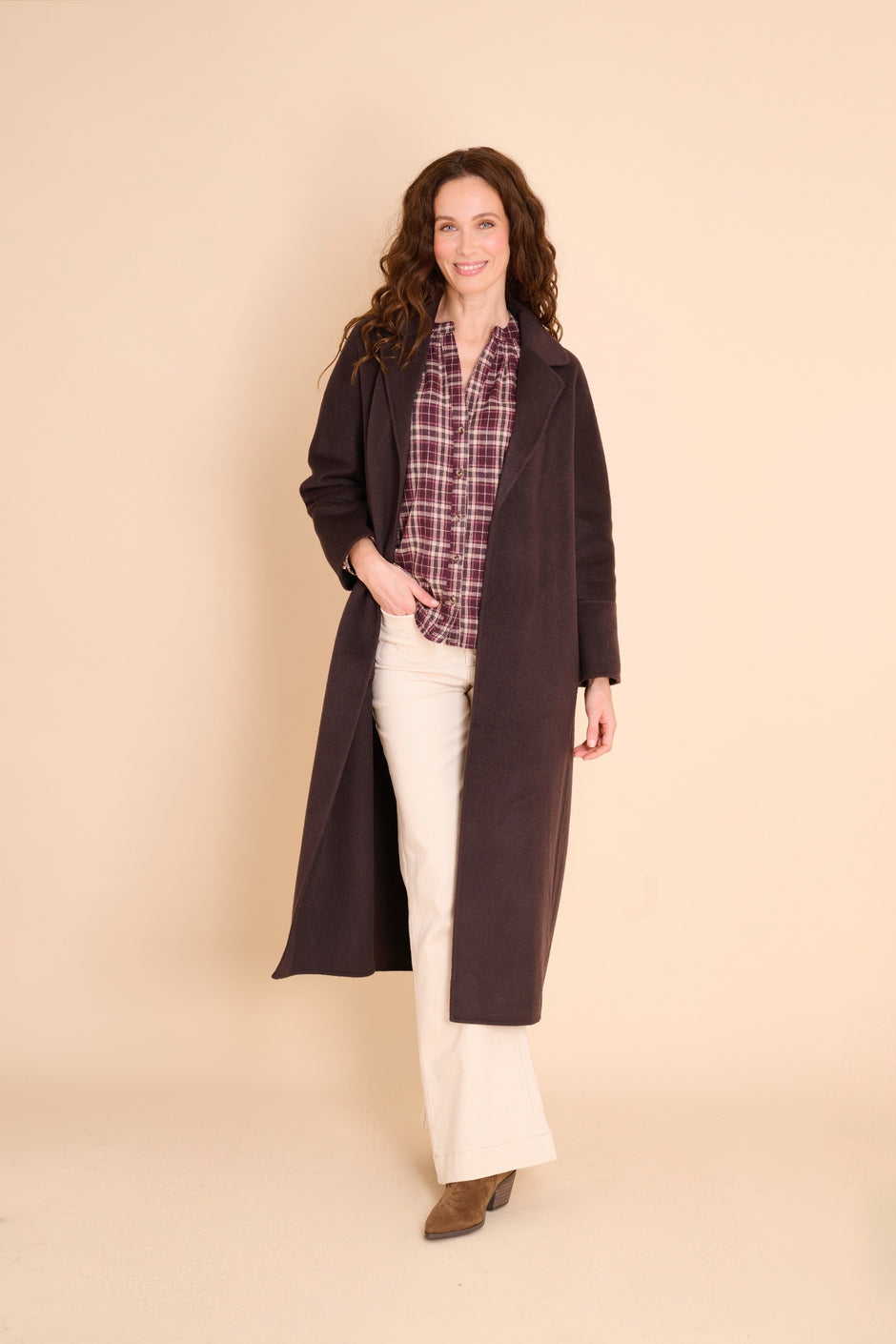 Manteau Long Cathy Choco