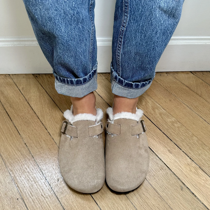 Sabots Fourrés Solal Taupe