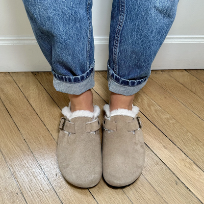 Sabots Fourrés Solal Taupe