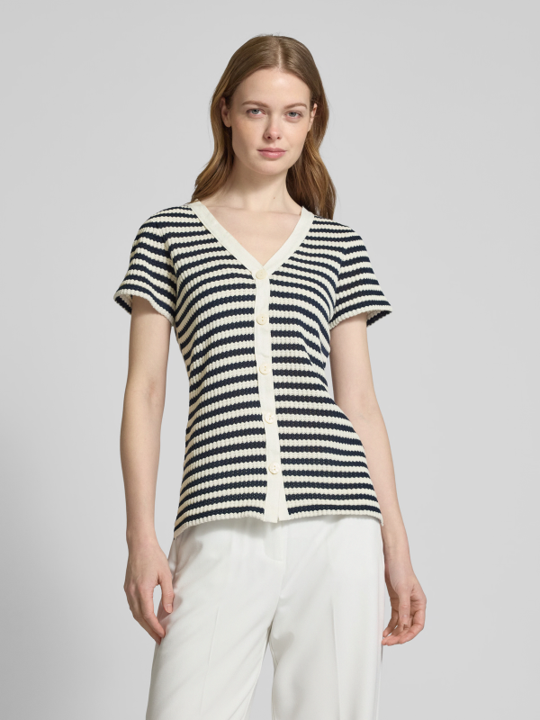Tee Shirt Lorianna Marine et Ecru