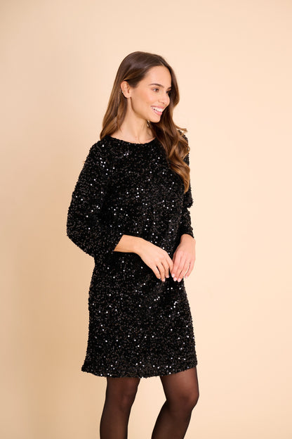 Robe Rhea Strass Noirs