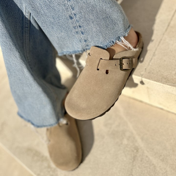Sabot Solal Croute Taupe