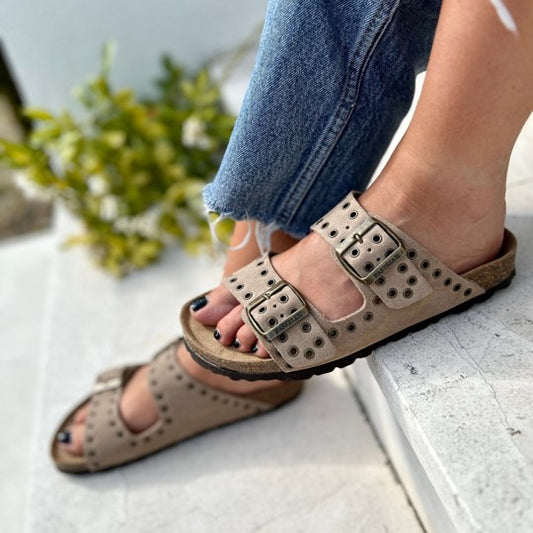 Sandales Joy Œillet Taupe