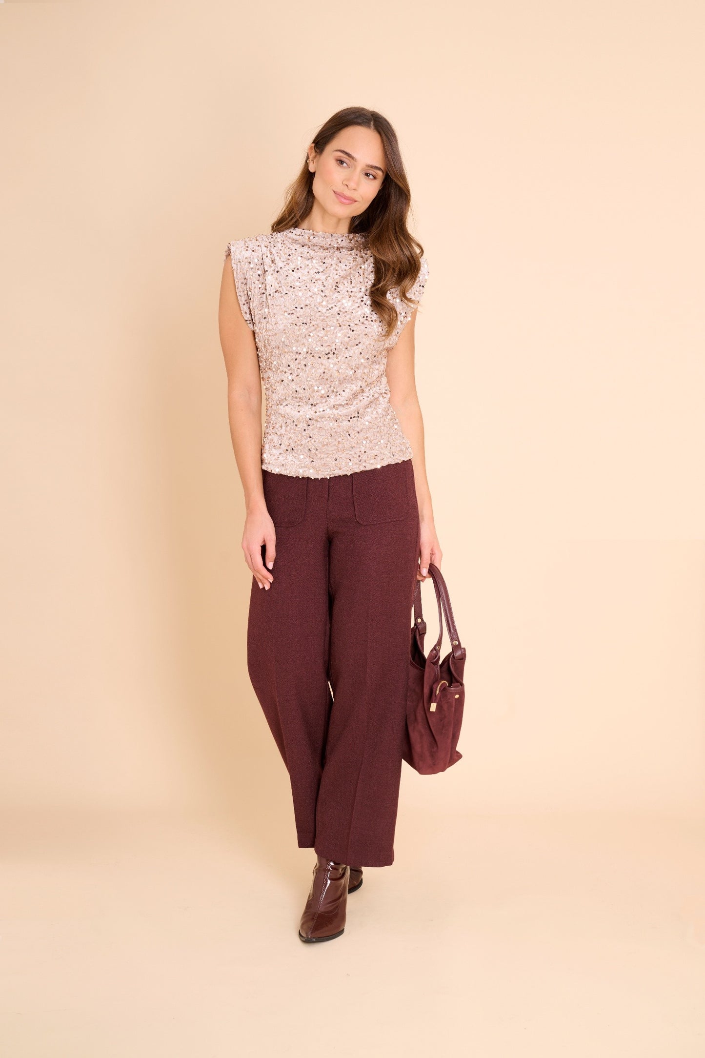 Pantalon Amber Bordeaux