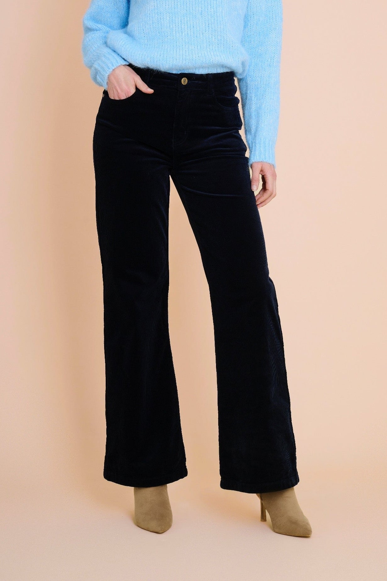 Pantalon Ava Velours Marine