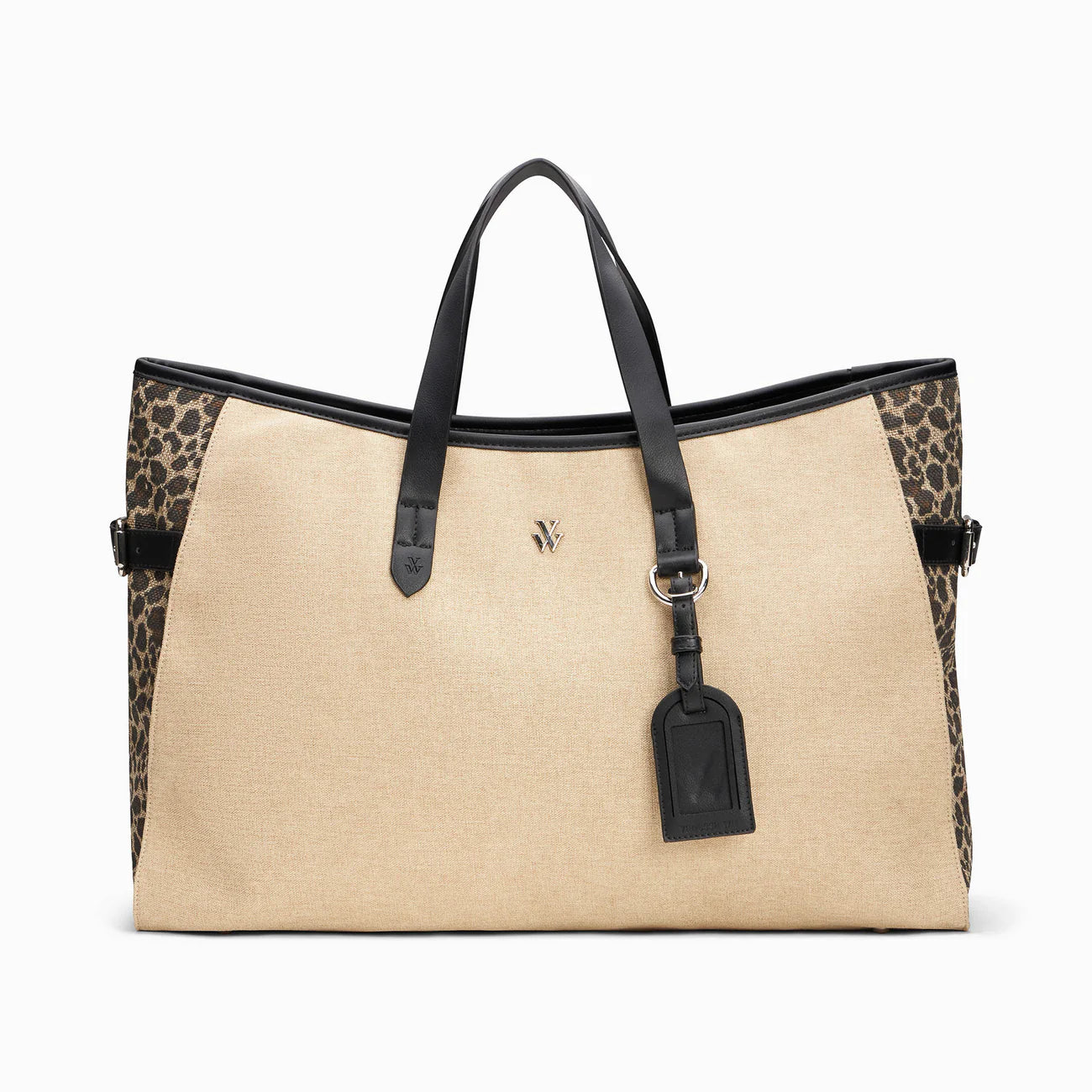 Cabas Oversize Bethany Beige et Noir