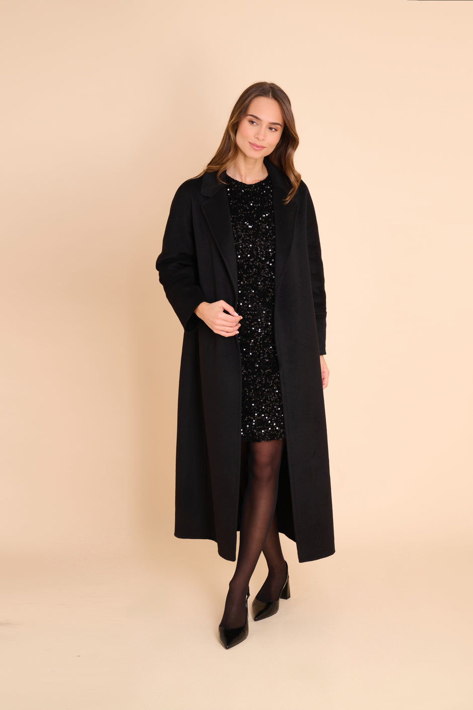 Manteau Long Cathy Noir