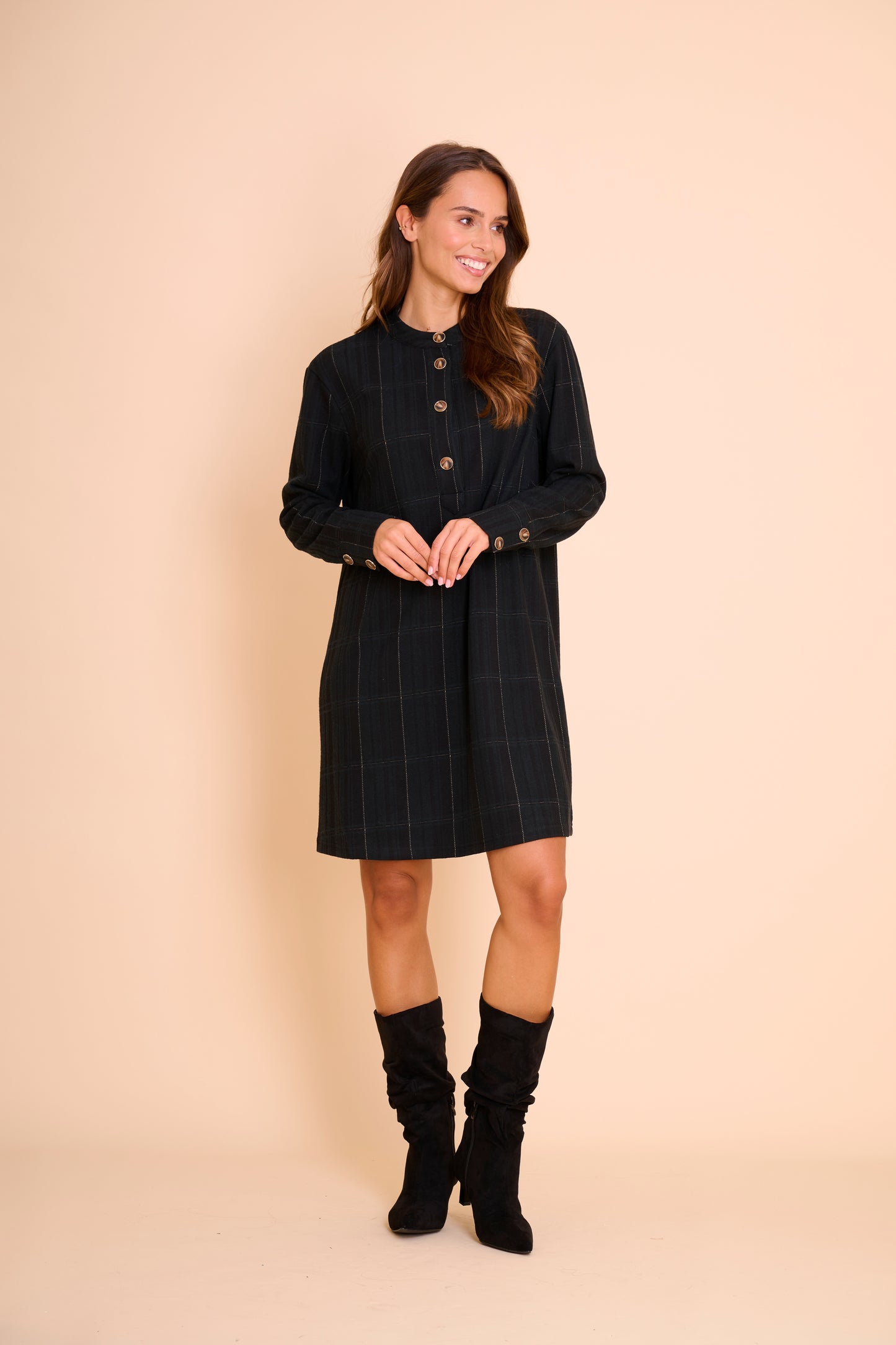 Robe Aki Noire Verte