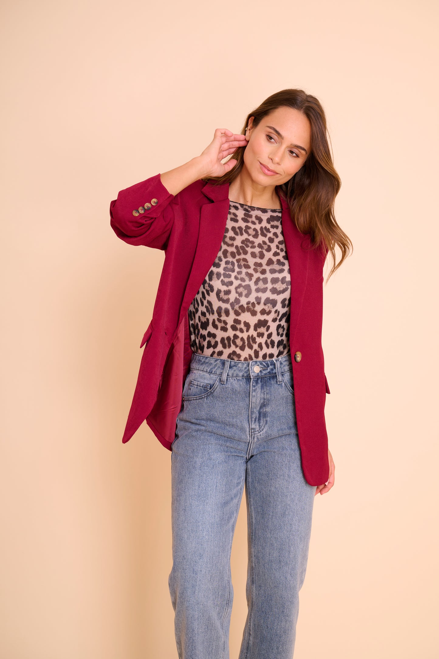 Blazer Dores Bordeaux