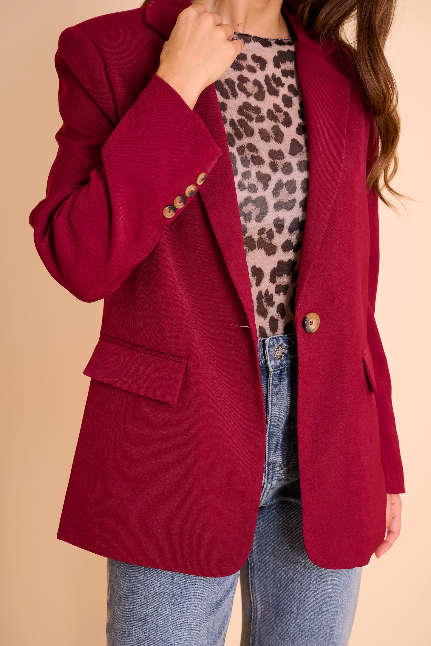 Blazer Dores Bordeaux