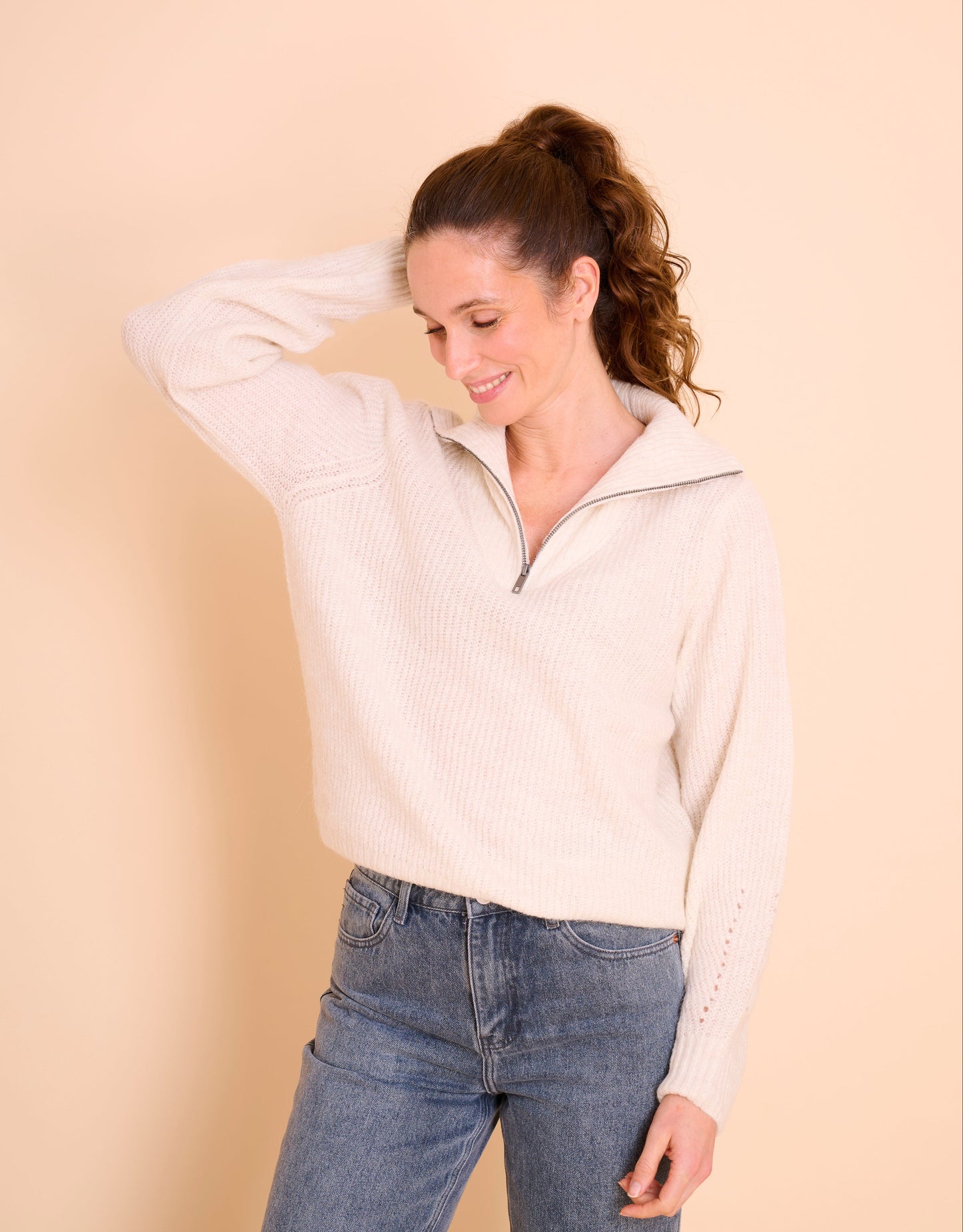 Pull Felicia Ecru