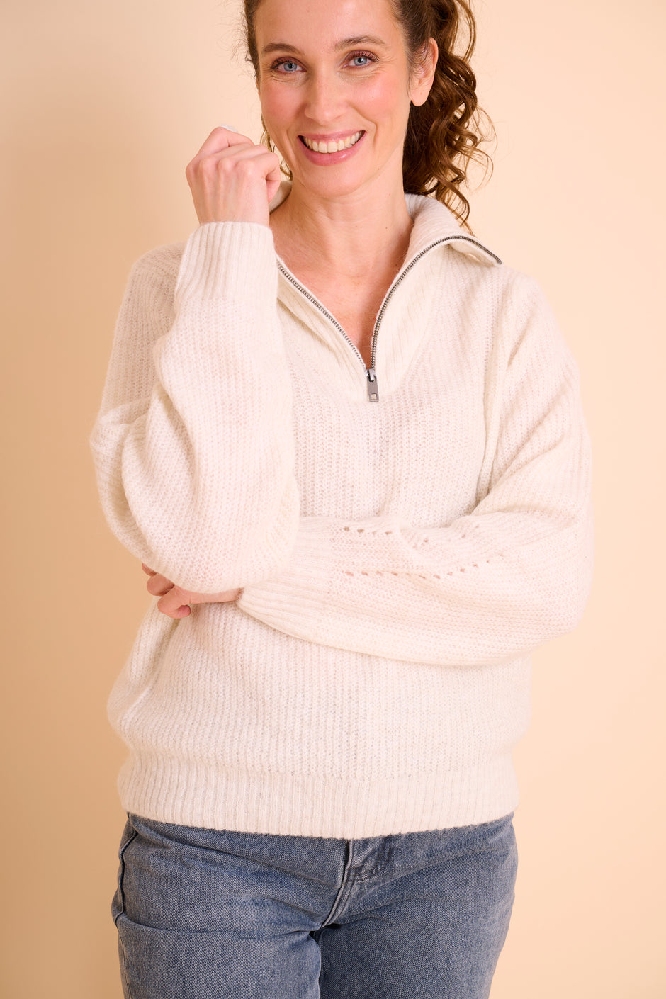 Pull Felicia Ecru