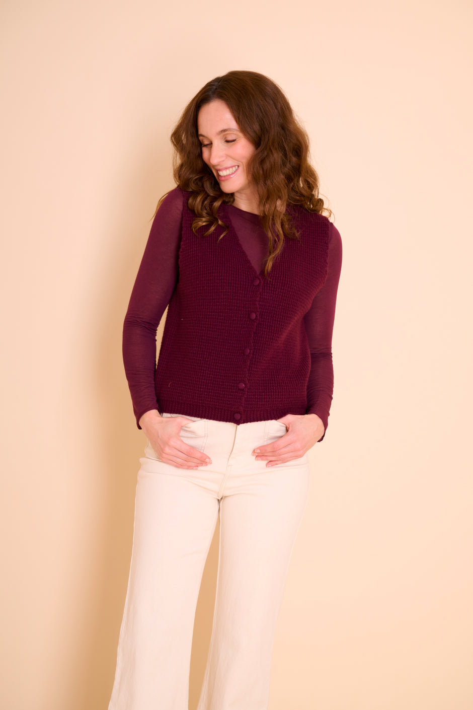 Sous pull Cookies Bordeaux