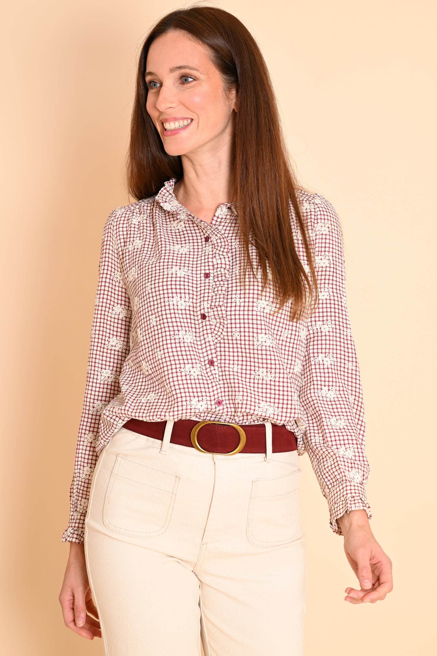 Blouse Olia Bordeaux