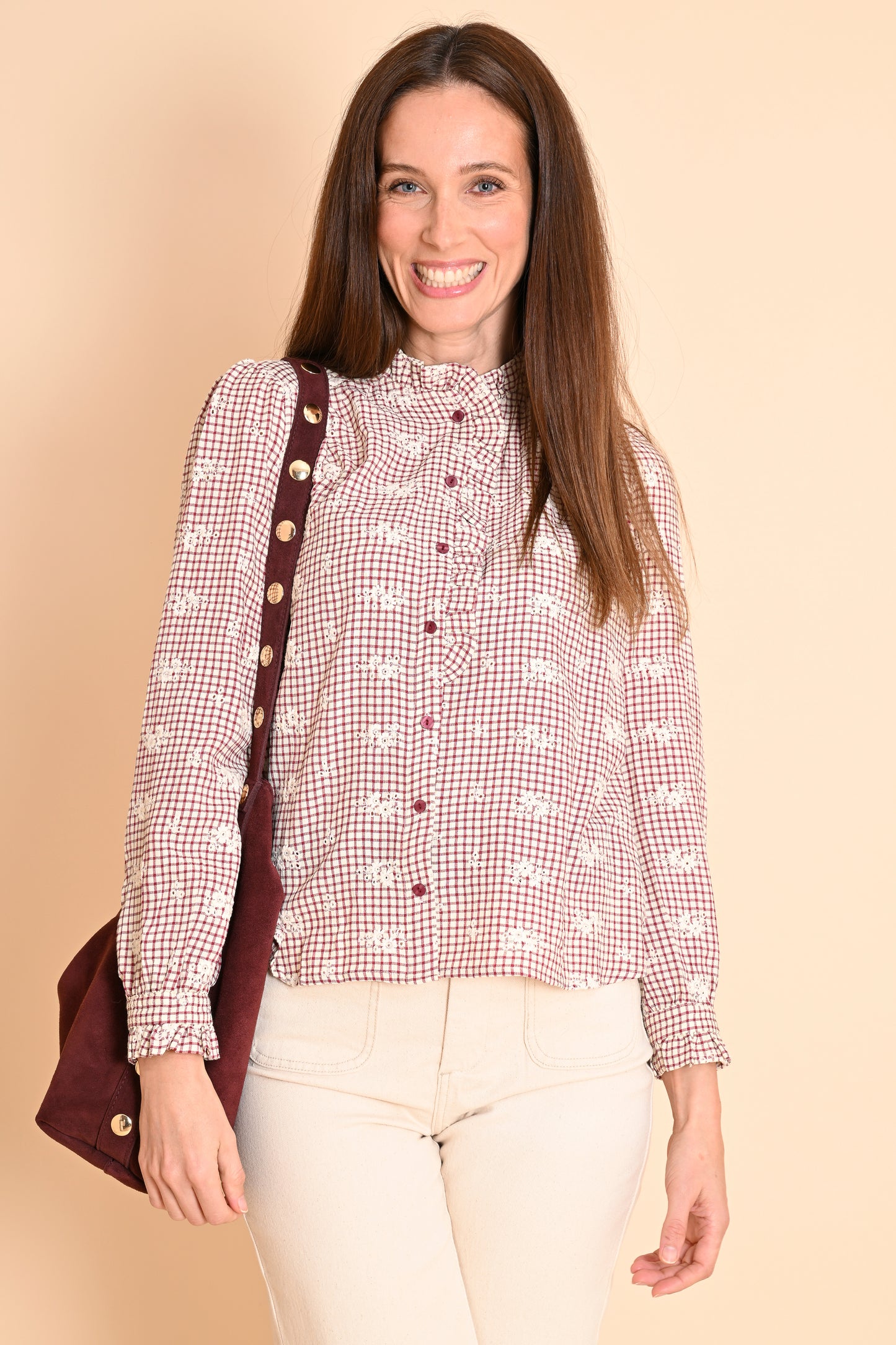 Blouse Olia Bordeaux
