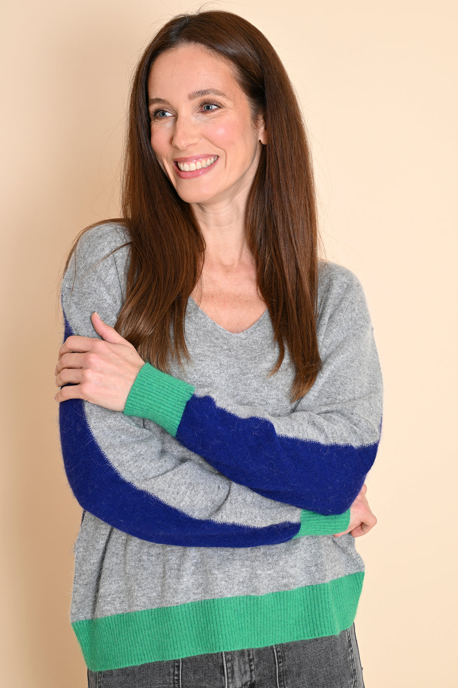 Pull Lysea Gris Bleu