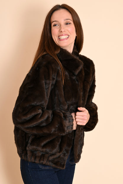 Veste Fourrure Choco