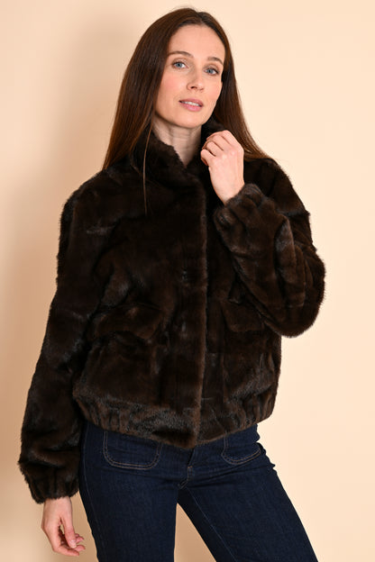 Veste Fourrure Choco