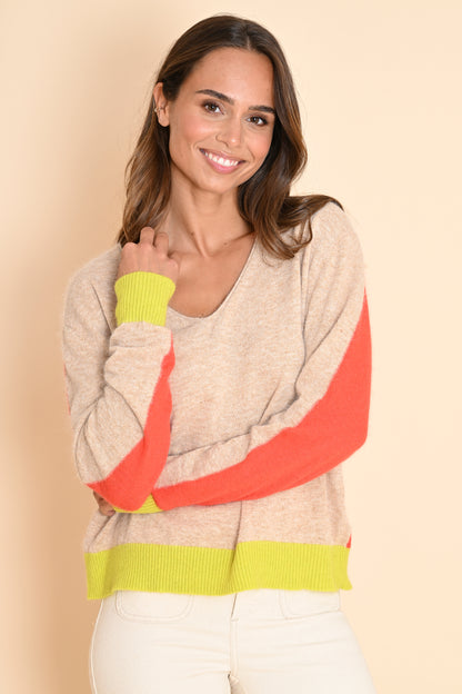 Pull Lysea Beige orange