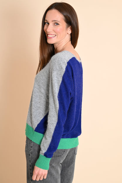 Pull Lysea Gris Bleu