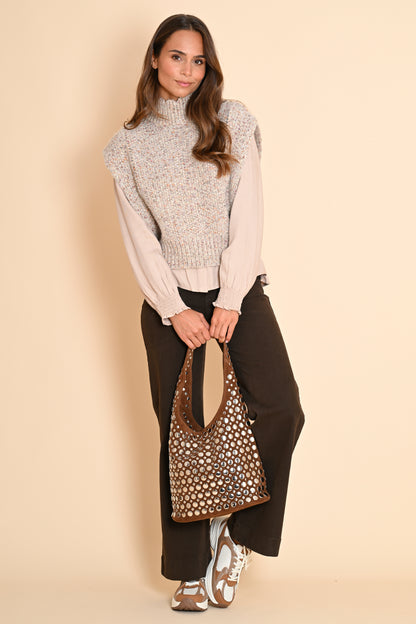 Sac Adel Clous Taupe