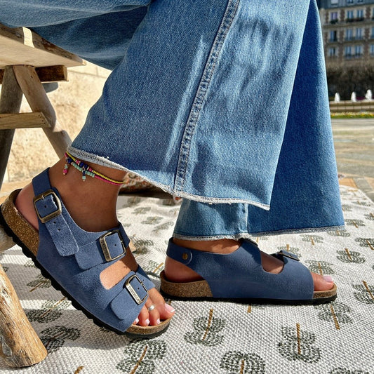 Sandales Janet Bleu Jean