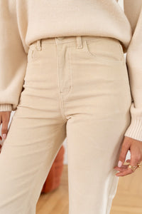 Pantalon Solange velours beige