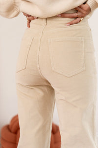 Pantalon Solange velours beige