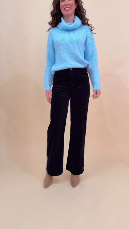 Pantalon Ava Velours Marine