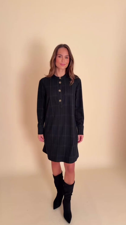 Robe Aki Noire Verte