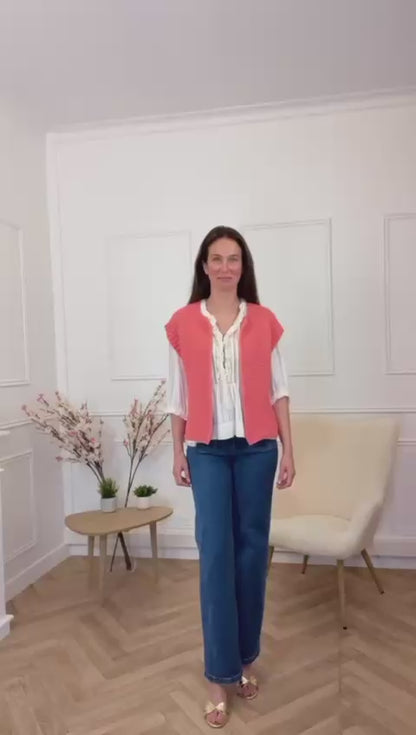 Gilet Cathleen Corail