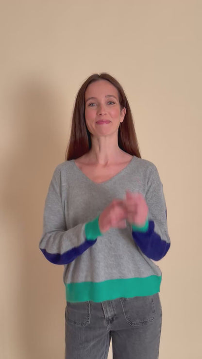 Pull Lysea Gris Bleu