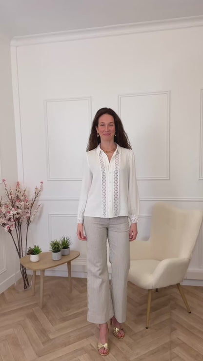Chemise Leyna Ecrue